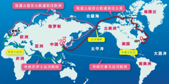 避开红海，中国集装箱海运船开辟北极新航线