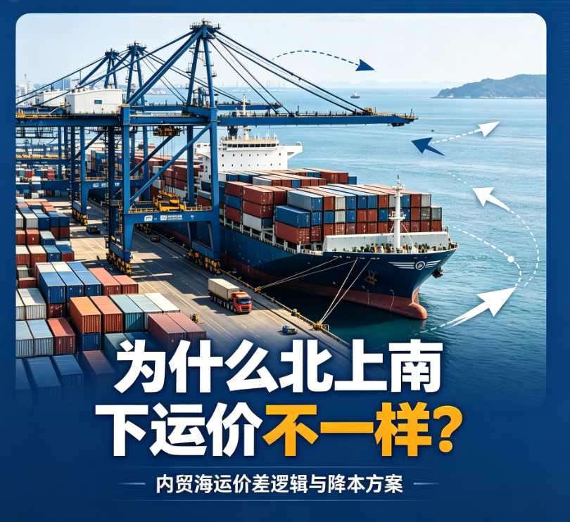 为什么同一条航线，北上和南下的集装箱运价不一样？